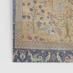 Antique Golden Animal Forest Persian Tabriz Rug Print Poster Gallery Image 3