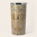 Antique Golden Animal Forest Persian Tabriz Rug Print Travel Mug Gallery Image 1