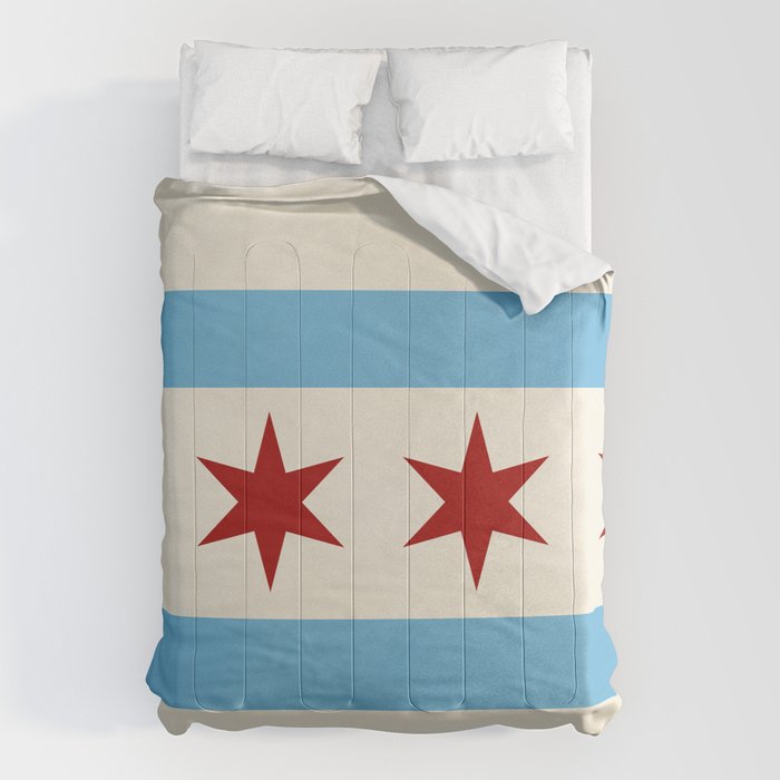 Chicago Flag II Comforter Gallery Image 6