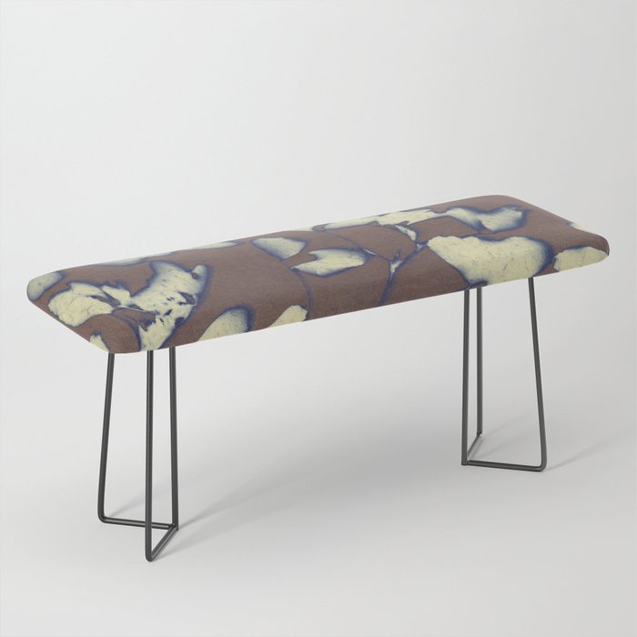 Botanical Whispers / Brown & Blue Bench Gallery Image 1