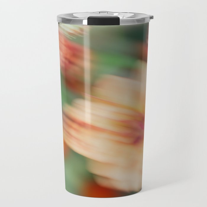 Moving Flowers | Abstract Floral Photography Travel Mug Gallery Image 1