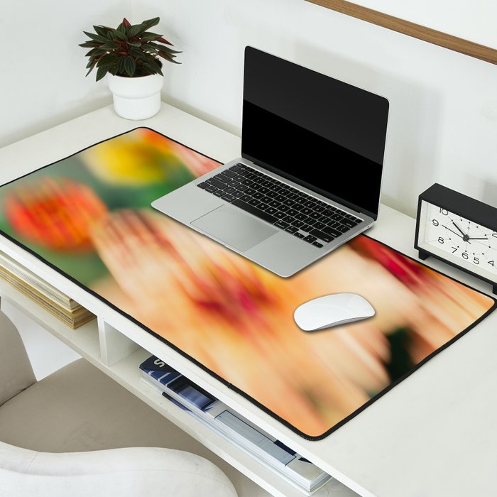 Moving Flowers | Abstract Floral Photography Desk Mat Gallery Image 2