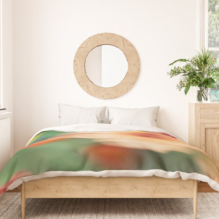 Moving Flowers | Abstract Floral Photography Duvet Cover Gallery Image 3