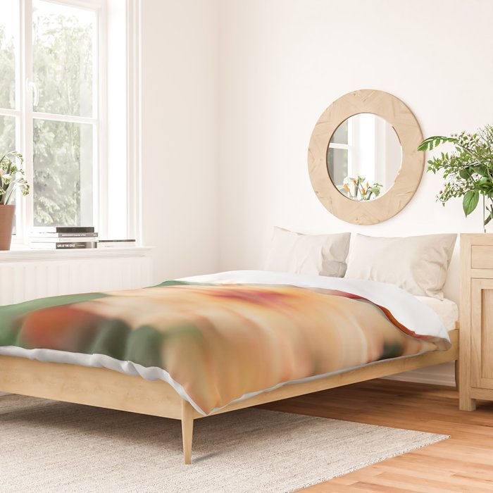 Moving Flowers | Abstract Floral Photography Duvet Cover Gallery Image 2
