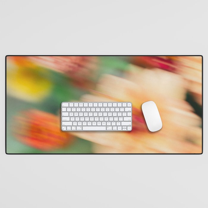 Moving Flowers | Abstract Floral Photography Desk Mat Gallery Image 1