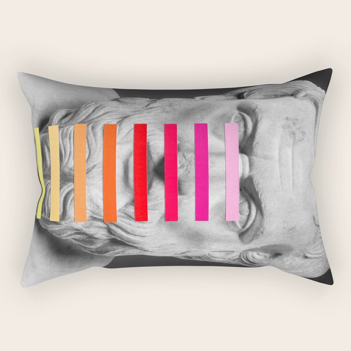 Sculpture With A Spectrum 2 Rectangular Pillow Gallery Image 2