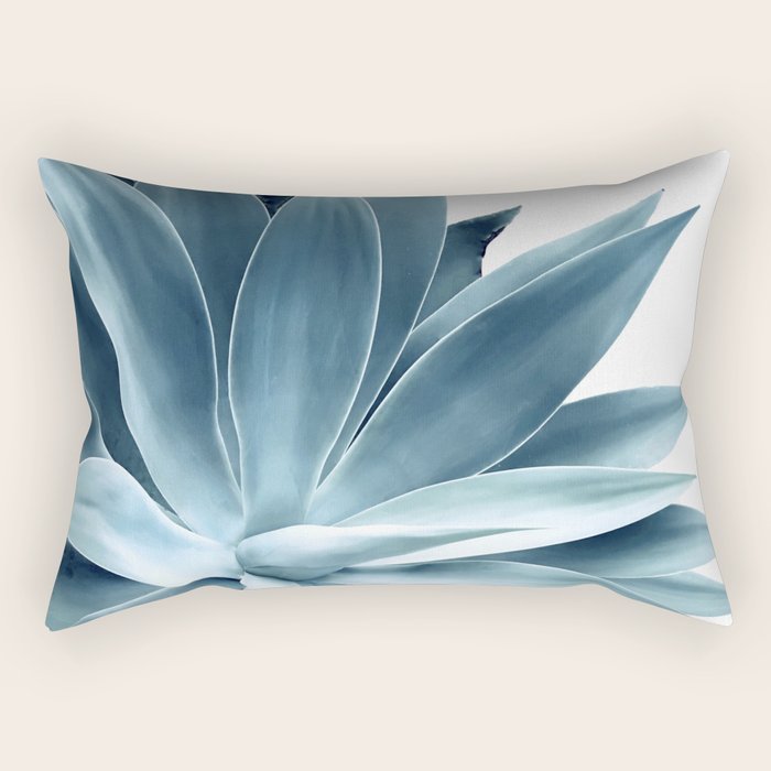 Bursting into life - teal Rectangular Pillow Gallery Image 1
