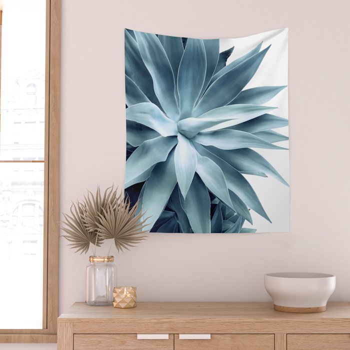 Bursting into life - teal Wall Tapestry Gallery Image 2
