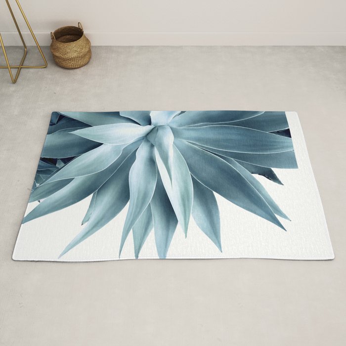 Bursting into life - teal Rug Gallery Image 2