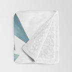 Bursting into life - teal Throw Blanket Gallery Image 3