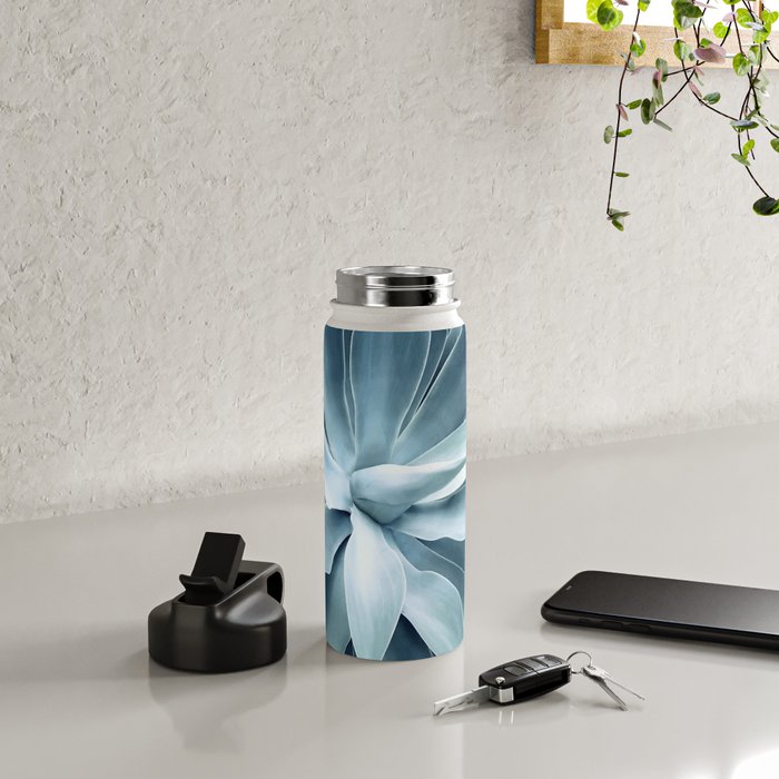 Bursting into life - teal Water Bottle Gallery Image 5