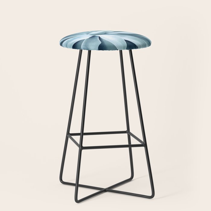 Bursting into life - teal Stool Gallery Image 1