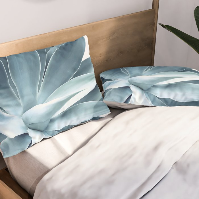 Bursting into life - teal Pillow Sham Gallery Image 2