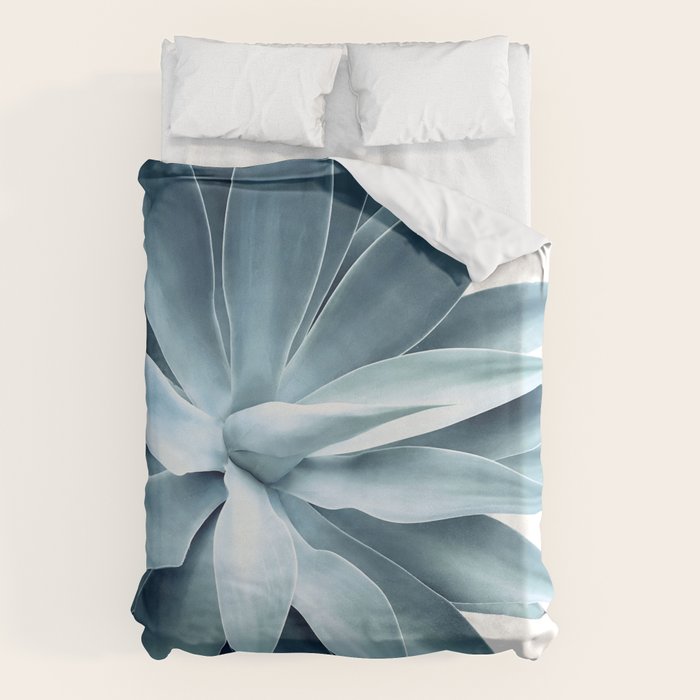 Bursting into life - teal Duvet Cover Gallery Image 1