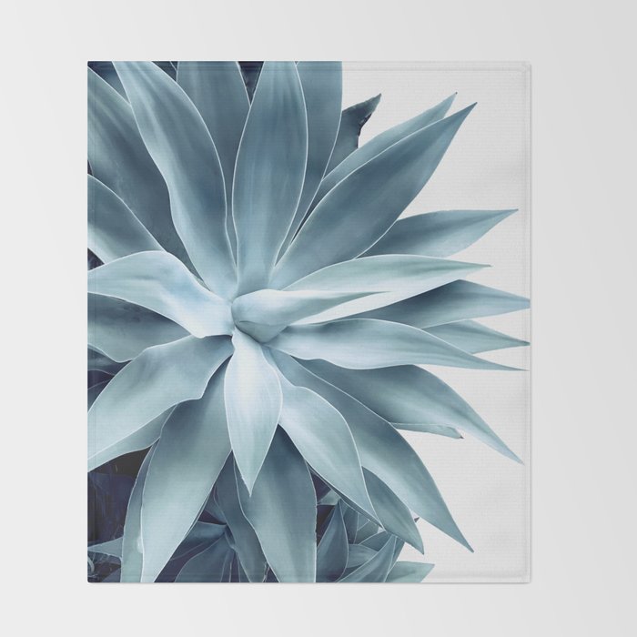 Bursting into life - teal Throw Blanket Gallery Image 2