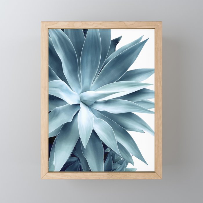 Bursting into life - teal Mini Art Print Gallery Image 1