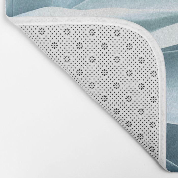 Bursting into life - teal Bath Mat Gallery Image 2