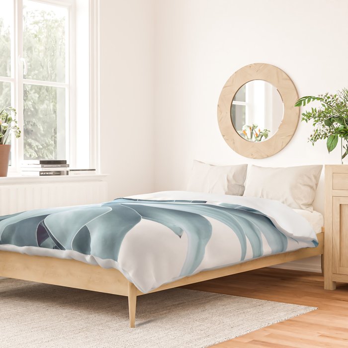 Bursting into life - teal Duvet Cover Gallery Image 2