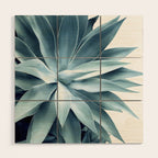 Bursting into life - teal Wood Wall Art Gallery Image 1