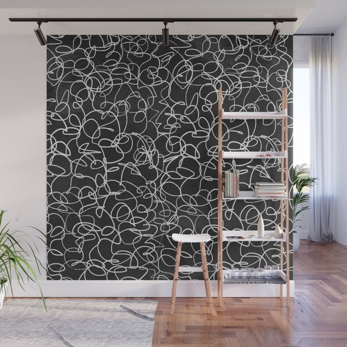 Onyx: Mid Century Abstract Art Wall Mural Gallery Image 1