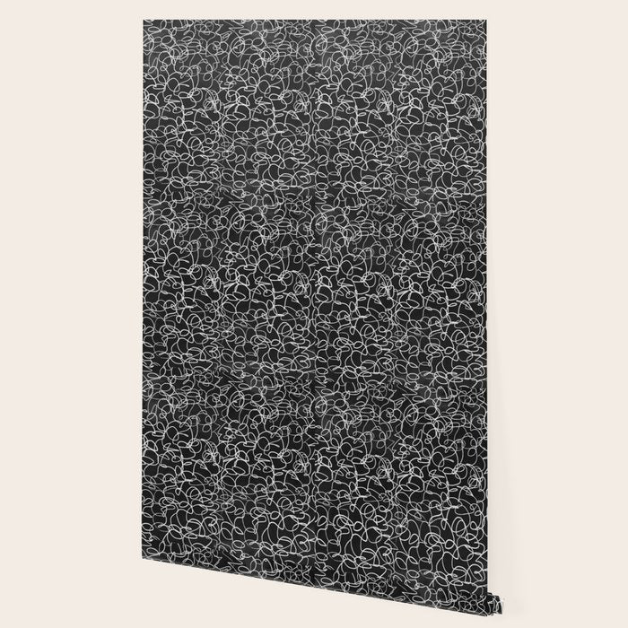 Onyx: Mid Century Abstract Art Wallpaper Gallery Image 2