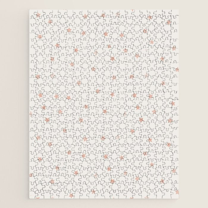 Little Stars Cream & Peach Jigsaw Puzzle Gallery Image 1