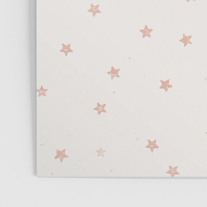 Little Stars Cream & Peach Poster Gallery Image 3