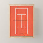 Clay Tennis Court From Above  Mini Art Print Gallery Image 1