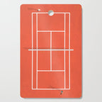 Clay Tennis Court From Above  Cutting Board Gallery Image 1