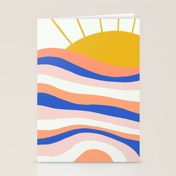 sunrise surf Stationery Card Gallery Image 2