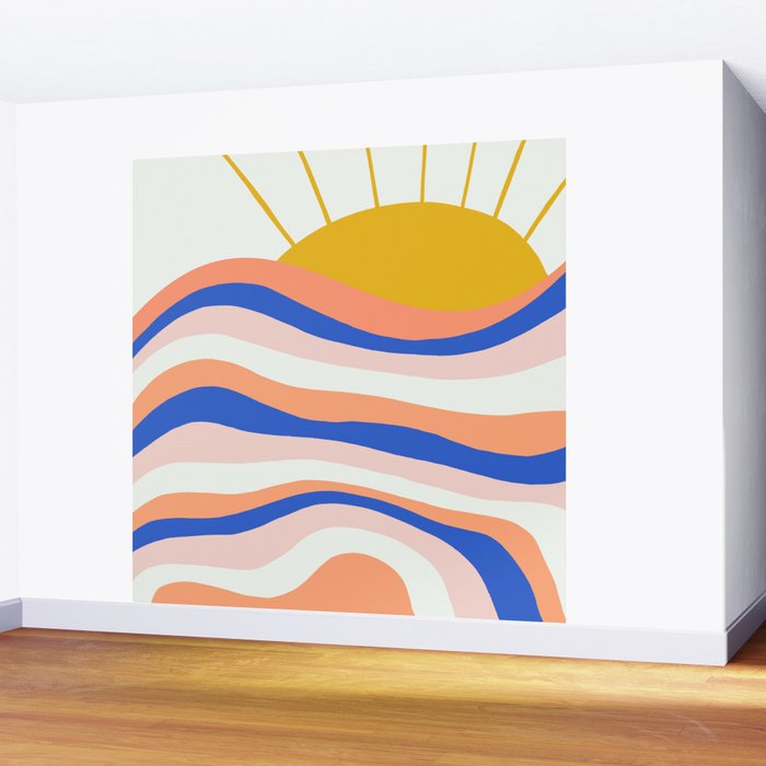 sunrise surf Wall Mural Gallery Image 2