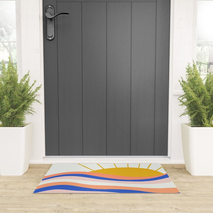 sunrise surf Welcome Mat Gallery Image 3