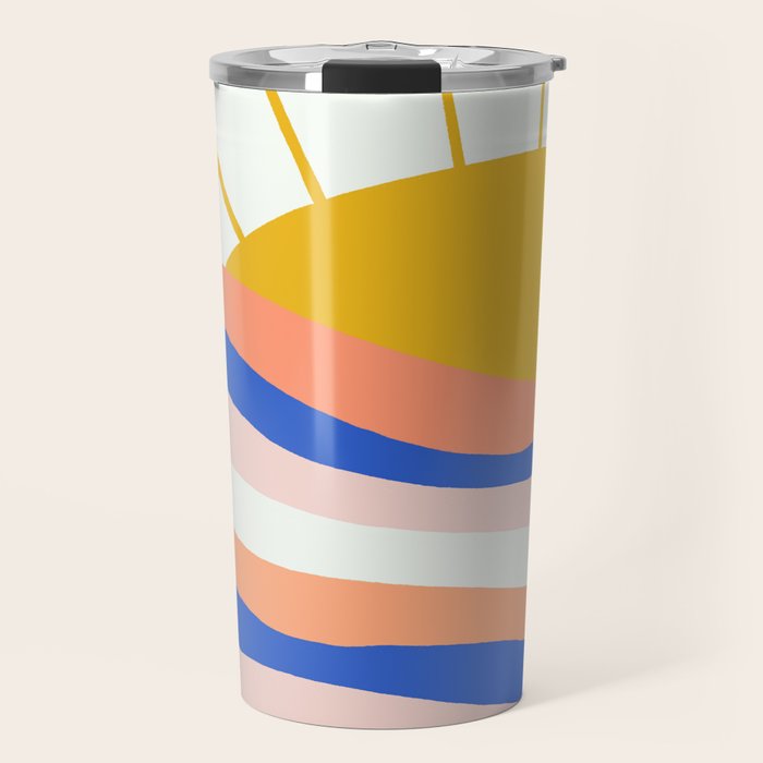 sunrise surf Travel Mug Gallery Image 1