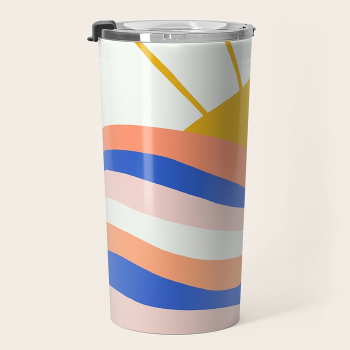 sunrise surf Travel Mug Gallery Image 3