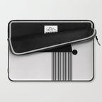 The Form - Black and White Abstract Laptop Sleeve Gallery Image 2