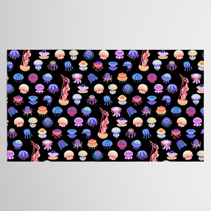 Jellyfish Day - dark Tablecloth Gallery Image 2