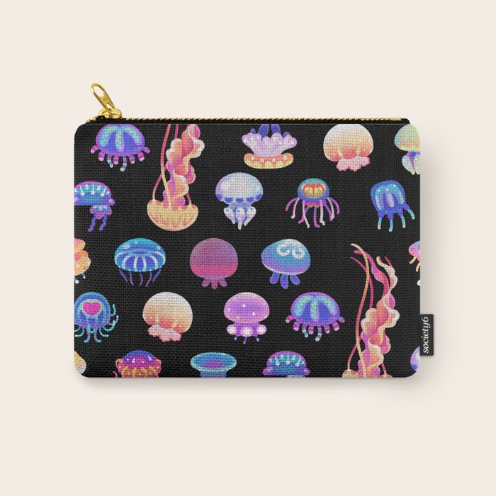 Jellyfish Day - dark Carry All Pouch Gallery Image 1