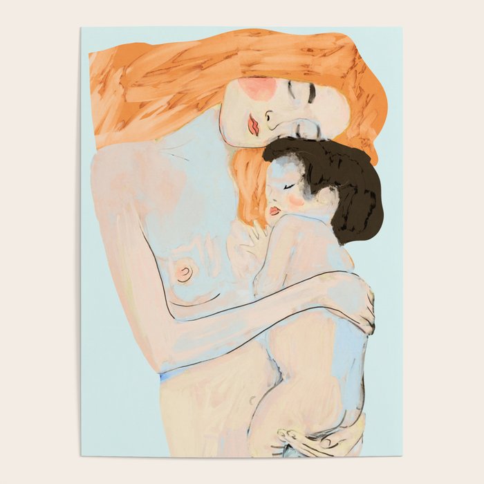Mother and Child ,Gustav Klimt ,The Three Ages of Woman (detail) 3 Poster Gallery Image 4