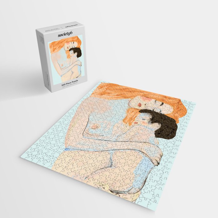 Mother and Child ,Gustav Klimt ,The Three Ages of Woman (detail) 3 Jigsaw Puzzle Gallery Image 2