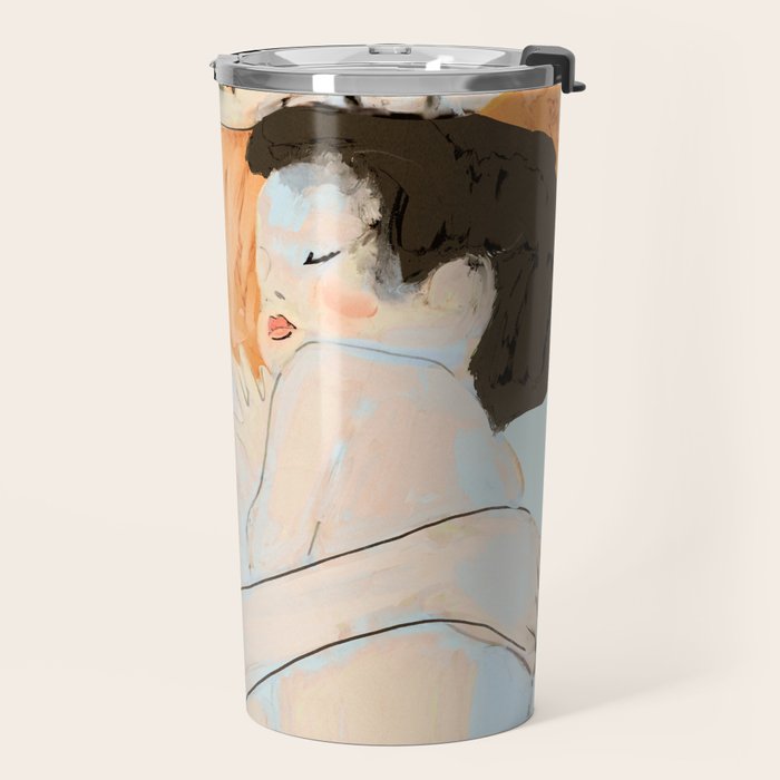 Mother and Child ,Gustav Klimt ,The Three Ages of Woman (detail) 3 Travel Mug Gallery Image 2