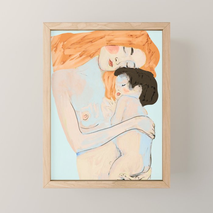 Mother and Child ,Gustav Klimt ,The Three Ages of Woman (detail) 3 Mini Art Print Gallery Image 1