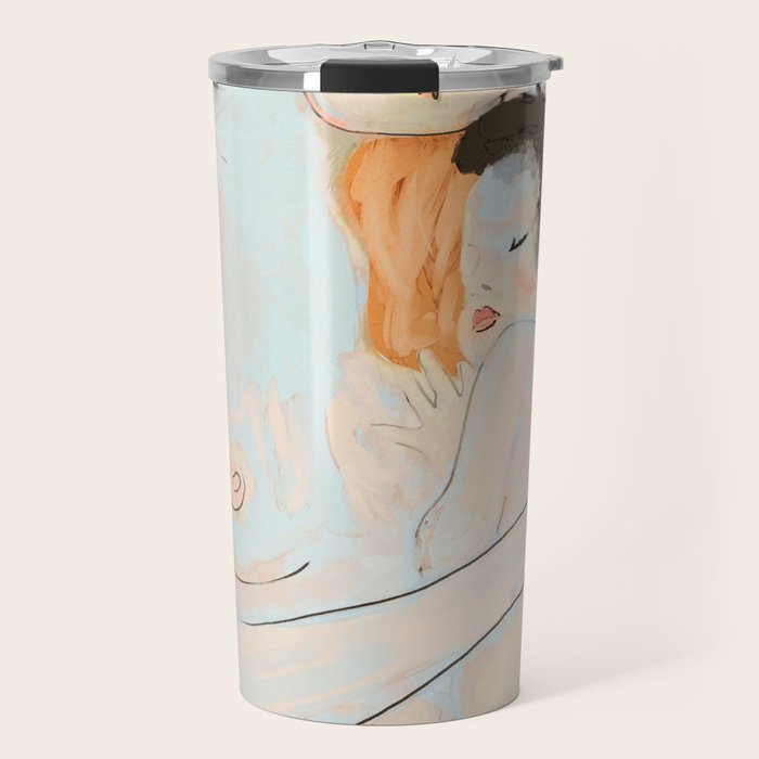 Mother and Child ,Gustav Klimt ,The Three Ages of Woman (detail) 3 Travel Mug Gallery Image 1