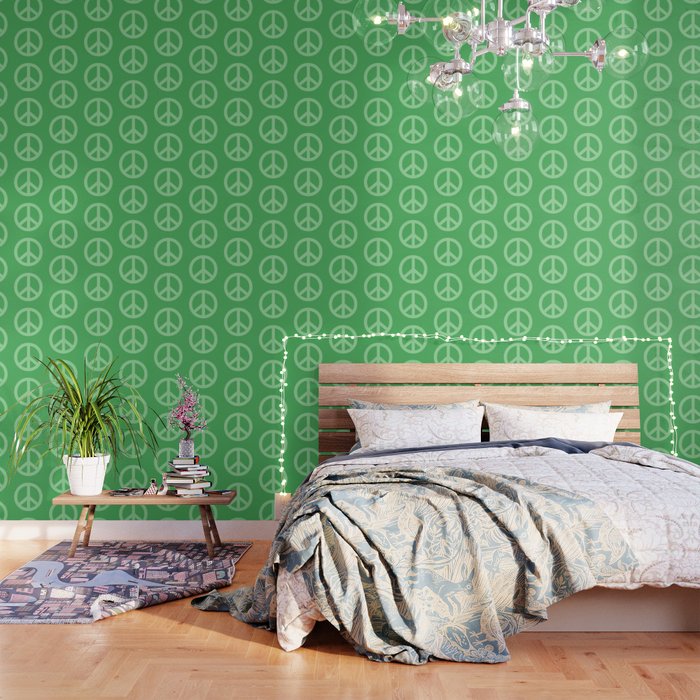 Peace Symbols - Green Wallpaper Gallery Image 3