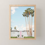 Pink Door in Palm Springs Mini Art Print Gallery Image 1