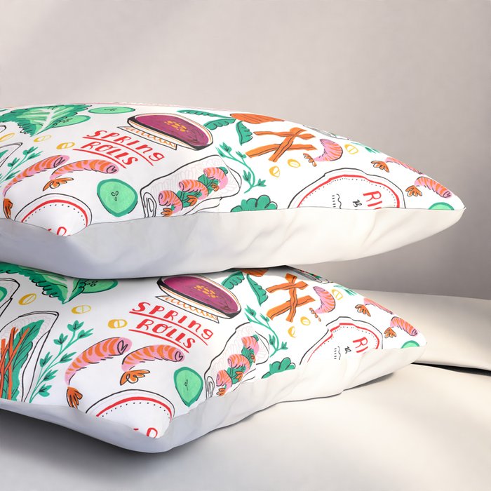 Vietnamese Spring Rolls Pillow Sham Gallery Image 3