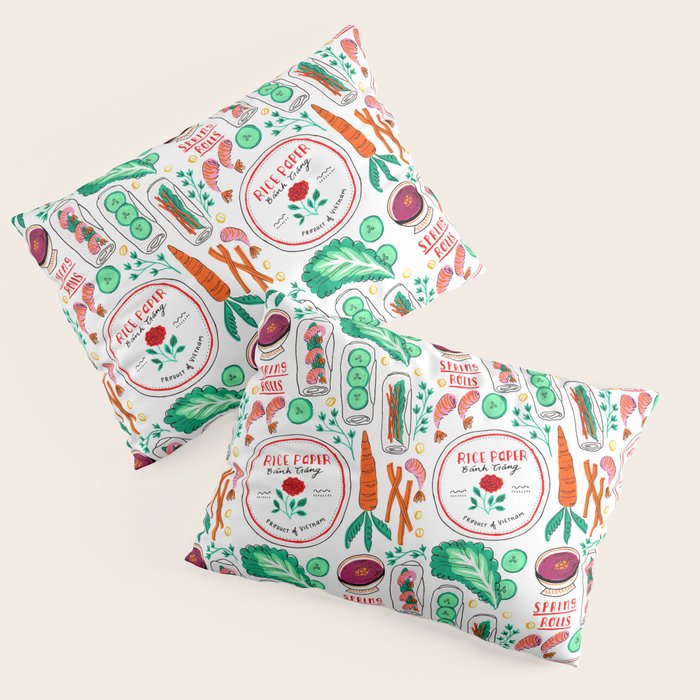Vietnamese Spring Rolls Pillow Sham Gallery Image 3