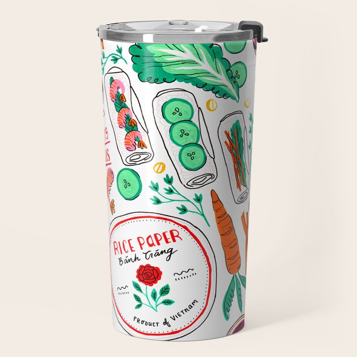Vietnamese Spring Rolls Travel Mug Gallery Image 2