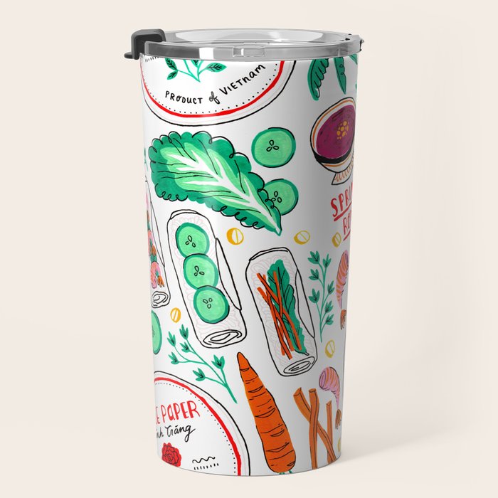 Vietnamese Spring Rolls Travel Mug Gallery Image 3