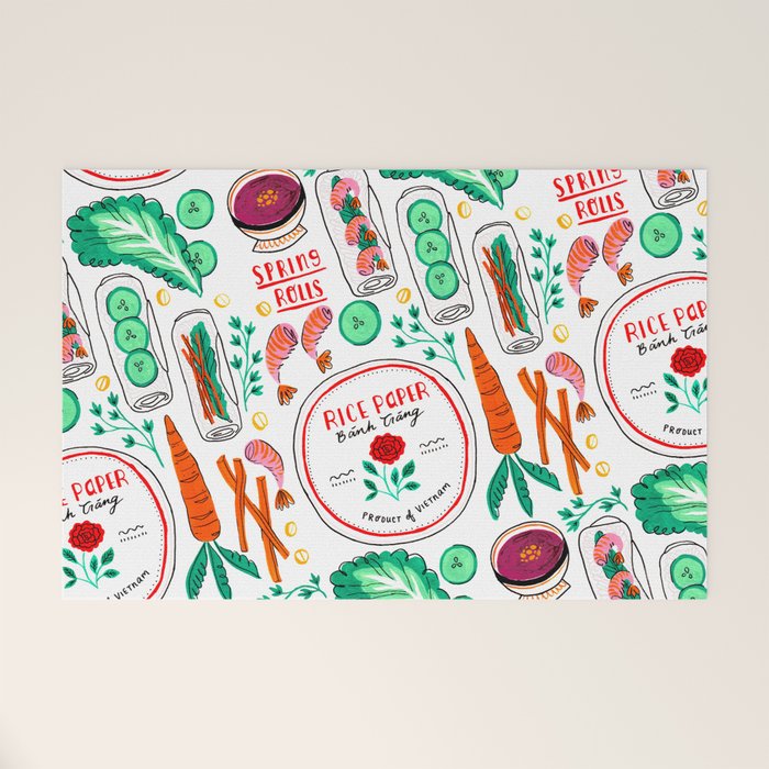 Vietnamese Spring Rolls Welcome Mat Gallery Image 1