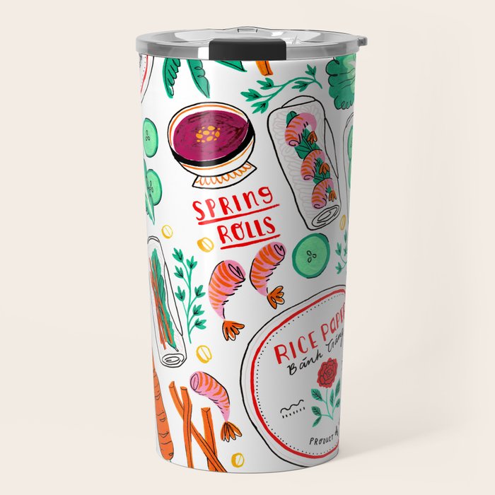 Vietnamese Spring Rolls Travel Mug Gallery Image 1